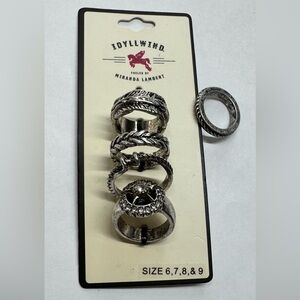 Idyllwind Antique Silver Textured Stack Rings